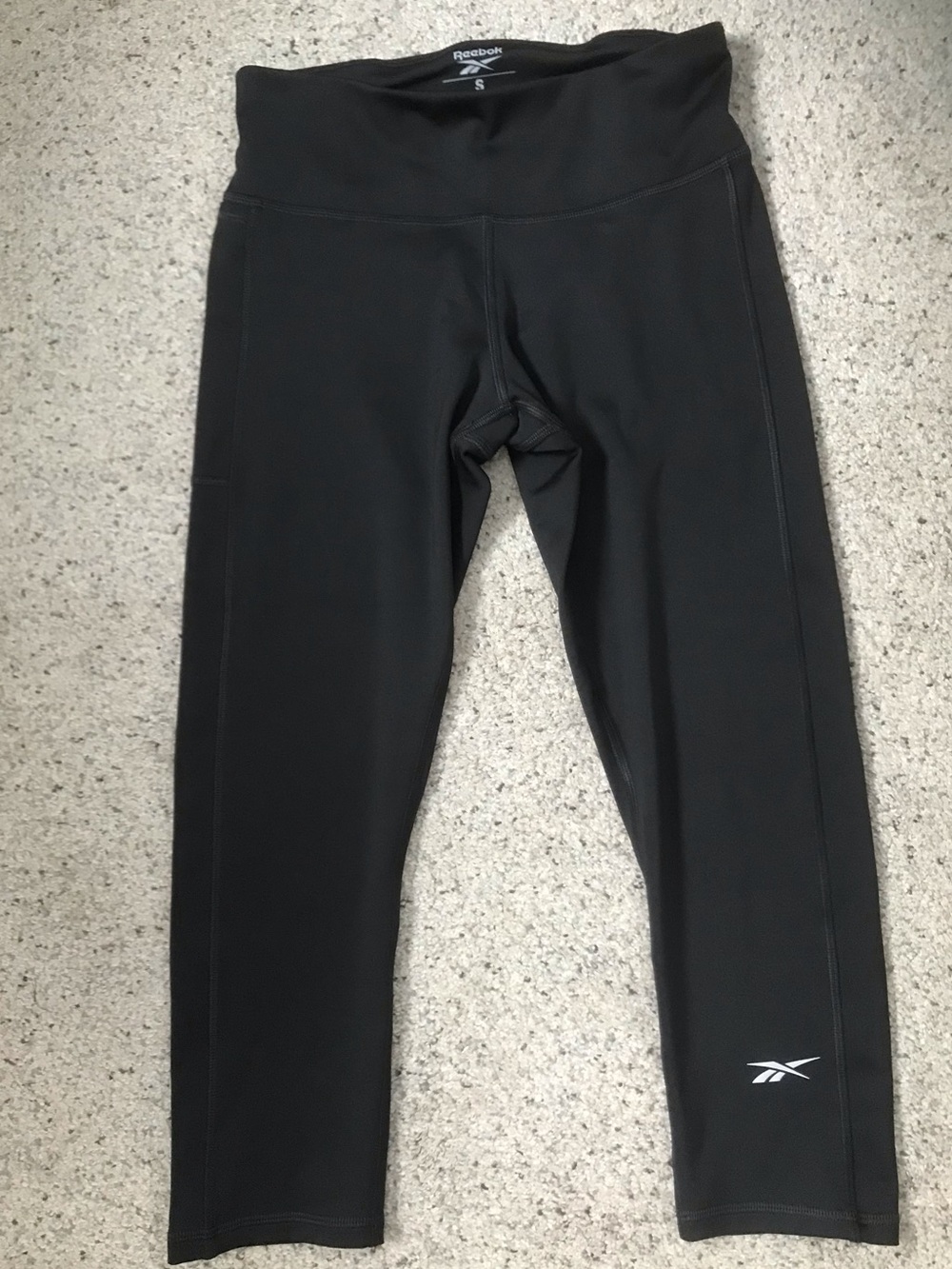 Reebok Black Speedwick Performance Capri Leggings